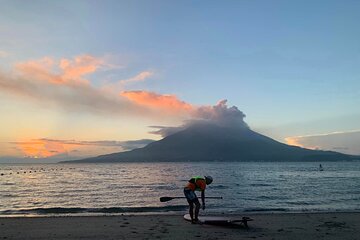 【Available from March 25】Kagoshima Volcano Sunrise SUP Activity Inc. Breakfast & Transport